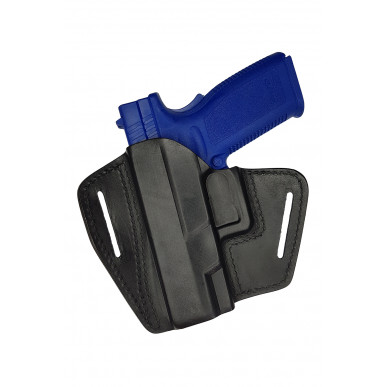 U16 حافظة جلدية لـ SPRINGFIELD XD9 حافظة سحب سريع سوداء VlaMiTex