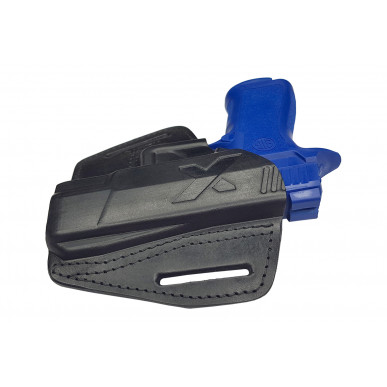 U16 Leder Holster für Sig Sauer P320 X Carry Schnellziehholster schwarz VlaMiTex