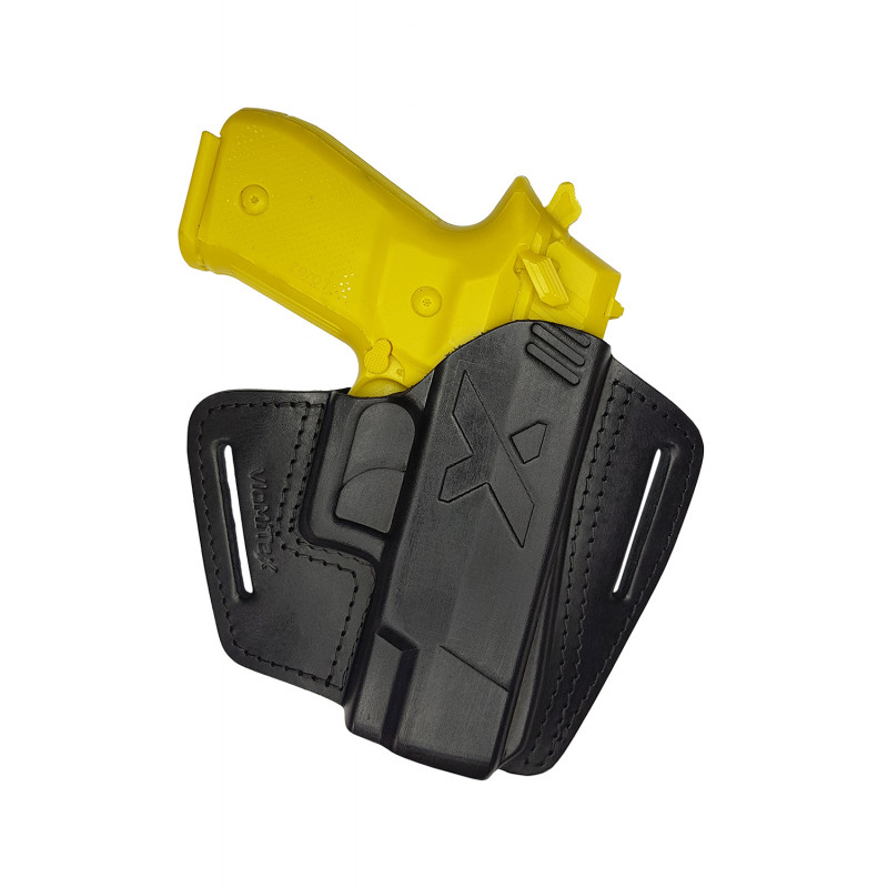 U16 レザー ホルスター Arex Rex Zero 用 速射ホルスター 黒 VlaMiTex