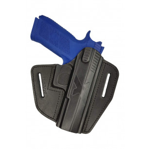 Kabura szybkowyciągowa do CZ P-09 – skórzana kabura OWB