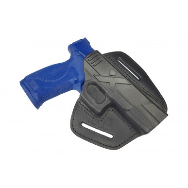 U9 レザーホルスター Smith & Wesson MP40 用 速射ホルスター 黒 VlaMiTex