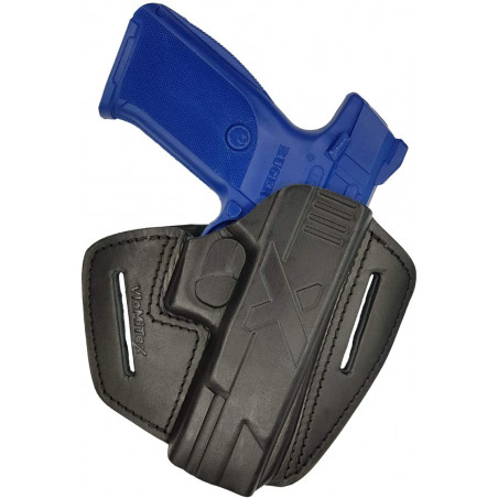U9 Leder Holster für Ruger 9E Schnellziehholster schwarz VlaMiTex