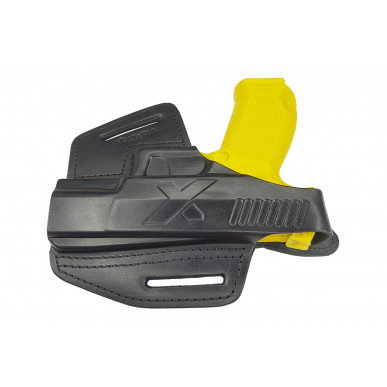 B5 Fondina in Pelle per Canik TP9 canna 4 pollici nero VlaMiTex