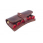 J1 Étui à cartouches en cuir véritable marron calibre 12 VlaMiTex J1 Étui à cartouches en cuir véritable marron calibre 12 VlaMiTex