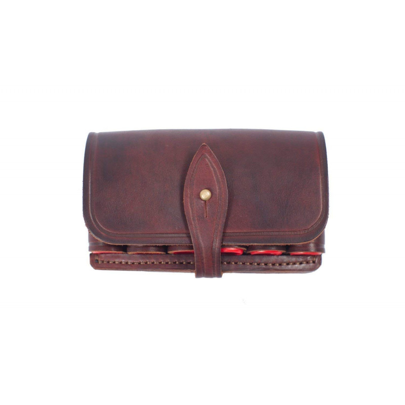 J3 Holster à cartouches en cuir véritable brun 20 cal VlaMiTex