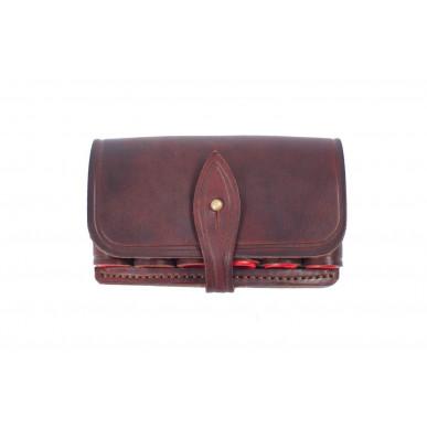 J3 Holster à cartouches en cuir véritable brun 20 cal VlaMiTex