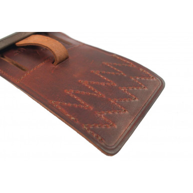 J5 Holster à Cartouches Cuir Véritable Marron .308 Win cal VlaMiTex