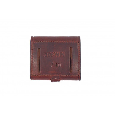 J5 Holster à Cartouches Cuir Véritable Marron .308 Win cal VlaMiTex