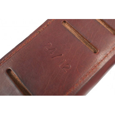 J6 Borsa per Cartucce Vera Pelle Marrone 12 cal VlaMiTex