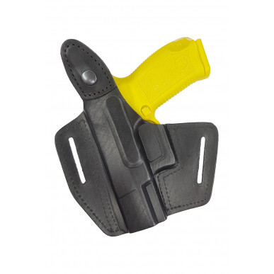 B5 Holster en cuir pour Canik TP9 canon 4 pouces noir VlaMiTex