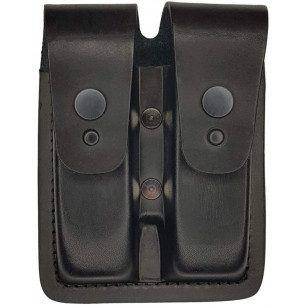 Podwójna skórzana ładownica na magazynki do Glock 17, 19, 22, 23, 32 – Solidna i praktyczna