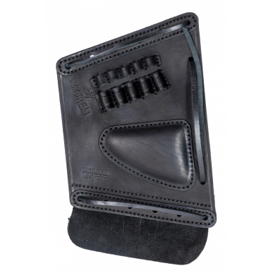 J37 Estojo de Munição de Couro Legítimo .223 Win cal. Preto VlaMiTex