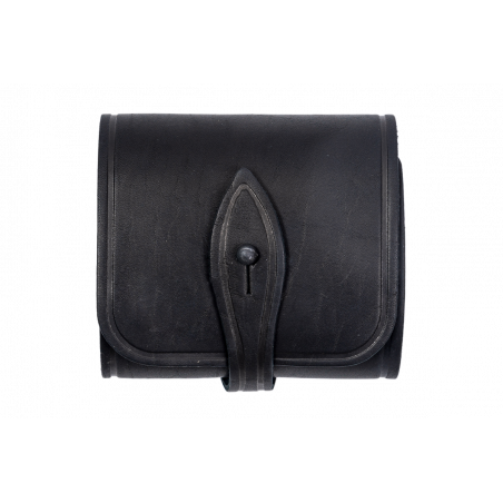 J30 Custodia per cartucce in vera pelle .308 Win cal nero VlaMiTex