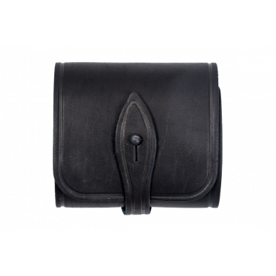 J30 Custodia per cartucce in vera pelle .308 Win cal nero VlaMiTex