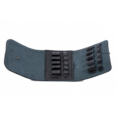 J30 Custodia per cartucce in vera pelle .308 Win cal nero VlaMiTex