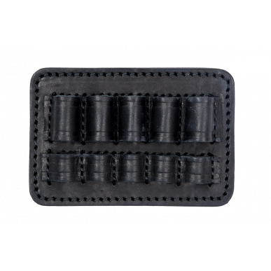 J28 Porte-cartouches en cuir véritable noir .308 WIN cal. VlaMiTex