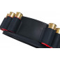 J25 Cintura Portacartucce Vera Pelle Calibro 12 Nero VlaMiTex