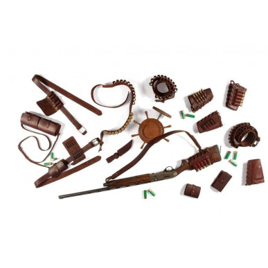 J21 Hühnergalgen Echt Leder Groß Braun Cognac VlaMiTex