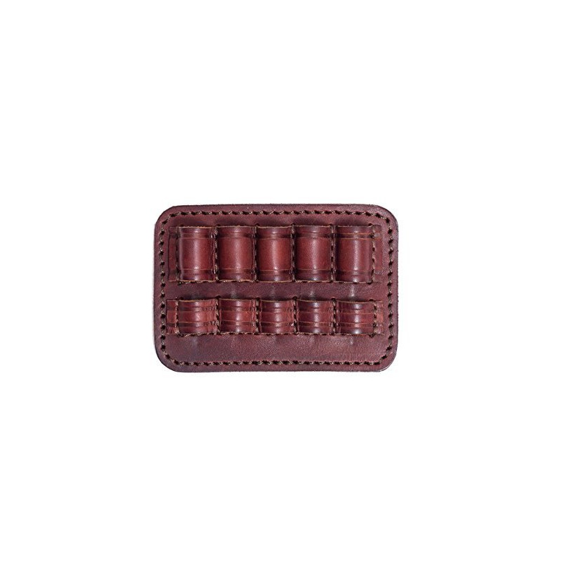 J14 Porte-cartouches en cuir véritable marron .308 WIN cal. VlaMiTex