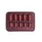 J13 Porte-cartouches en cuir véritable brun cougnac 223 REM cal calibre cal VlaMiTex