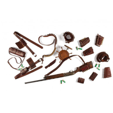 Correa de Rifle J8r de Cuero Auténtico Marrón VlaMiTex