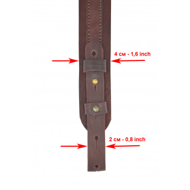 J8c Sangle de Fusil en Cuir Véritable Coyote