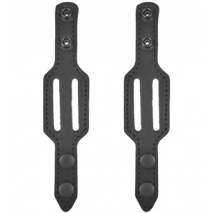 3 x Suporte de Cinto de Couro Genuíno para Cinto de Serviço de 4 cm – Preto & Funcional