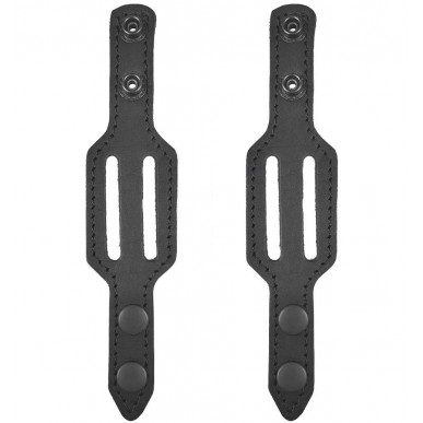 M14 3 x Suporte de Cinto Couro Genuíno Preto para 4 cm VlaMiTex