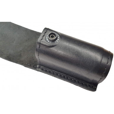 M10 Étui en cuir véritable pour spray au poivre adapté pour Stopnow / KO Spray 007 / Ko FOG / Columbia VlaMiTex