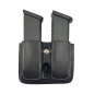 M4 Leather Magazine Holder Black Double-Stack Magazines VlaMiTex