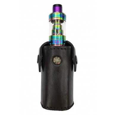 i4 Pochette de ceinture pour Asmodus Minikin v2 en cuir véritable noir pour ceinture jusqu'à 5 cm VlaMiTex