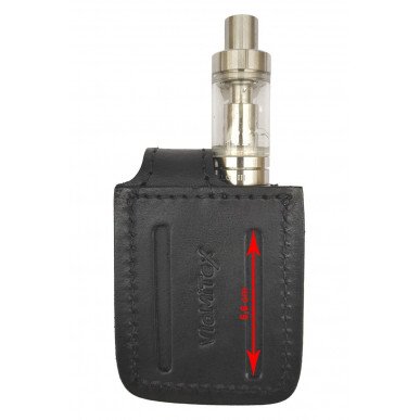 i1 Riñonera para SMOK Qbox Kit 50w Cuero Auténtico Negro VlaMiTex