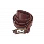 G7 벨트 천연 가죽 4cm 이중 가시 빨간 갈색 VlaMiTex