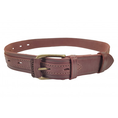 G6 Ceinture de Chasse 1 Ardillon Cuir Marron (Renforcé)