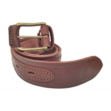 G6 Ceinture de Chasse 1 Ardillon Cuir Marron (Renforcé)