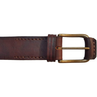 G6 Ceinture de Chasse 1 Ardillon Cuir Marron (Renforcé)