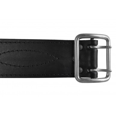 G4 Ceinture 5cm de large Cuir Noir boucle CHROMÉE