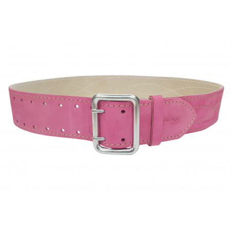 G2 Belt Reinforced 5cm Leather PINK
