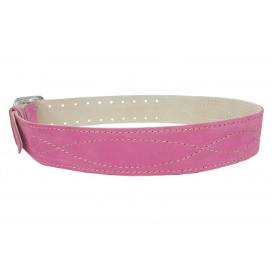 Cinturón reforzado G2 de 5 cm de cuero ROSA