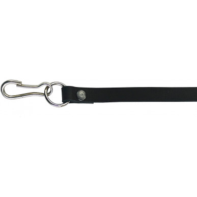 Leather Retention Strap Black VlaMiTex
