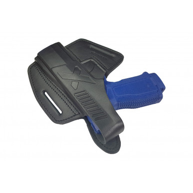 B14 kožené puzdro pre Steyr S9 A2 (Subcompact) čierne VlaMiTex