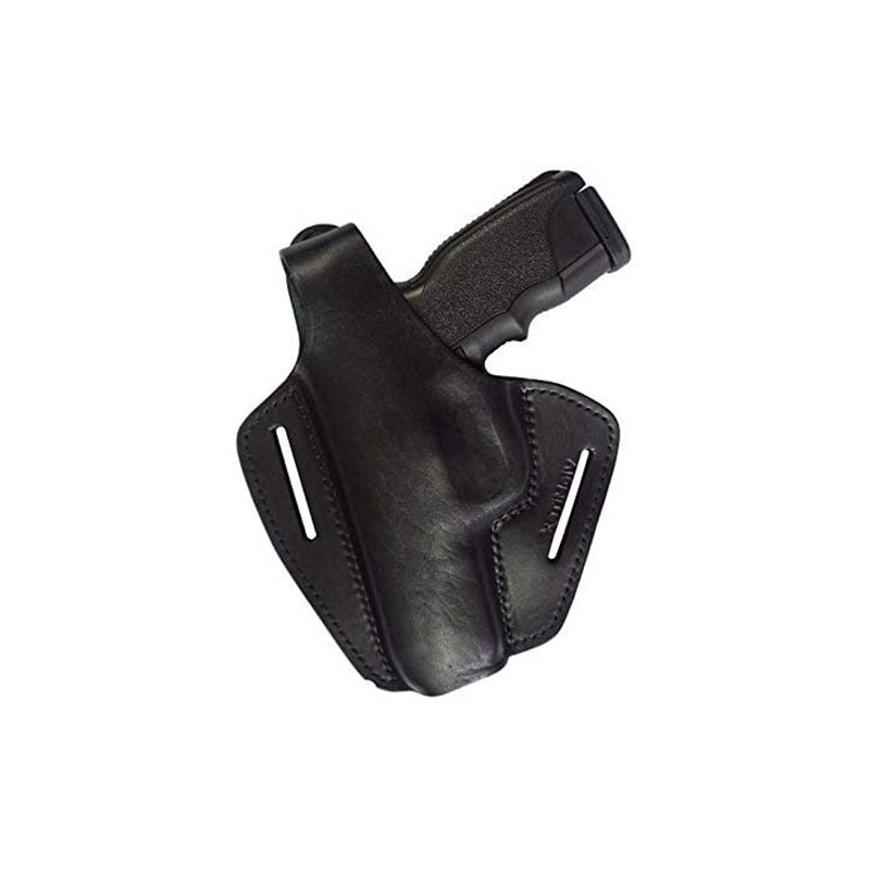 B2Li Funda de Cuero para Steyr S-A1 Negra VlaMiTex