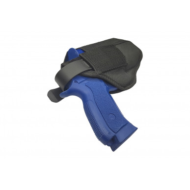 AK05 Funda Universal de Cinturón para CZ 75 Phantom con Porta Cargador negro 5-56.de