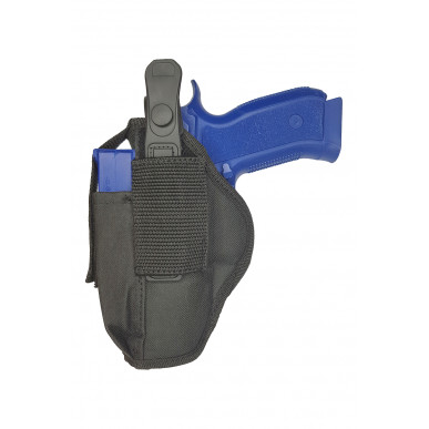 AK05 Universal Belt Holster for CZ 75 Phantom with Mag Holder black 5-56.de