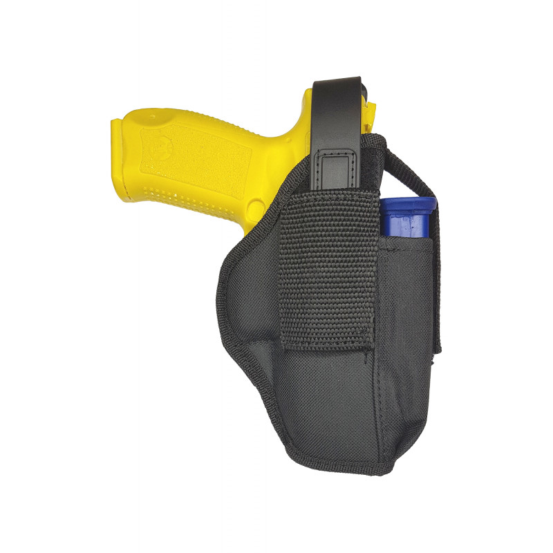 AK05 Univerzální pouzdro pro Canik TP9 s držákem zásobníku černé 5-56.de