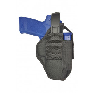 Holster avec poche pour chargeur Röhm RG96 – Holster en nylon robuste avec poche pour chargeur pour pistolets d'alarme