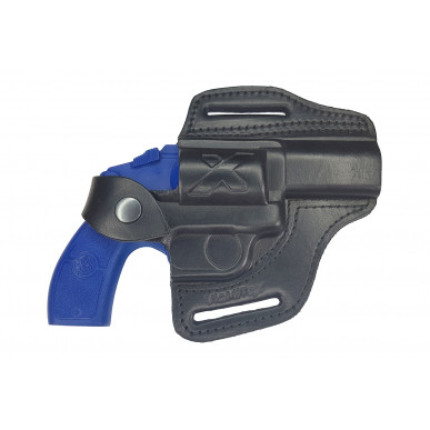 R2 Leder Revolver Holster für Smith & Wesson 60 Lauf 3 Zoll schwarz VlaMiTex